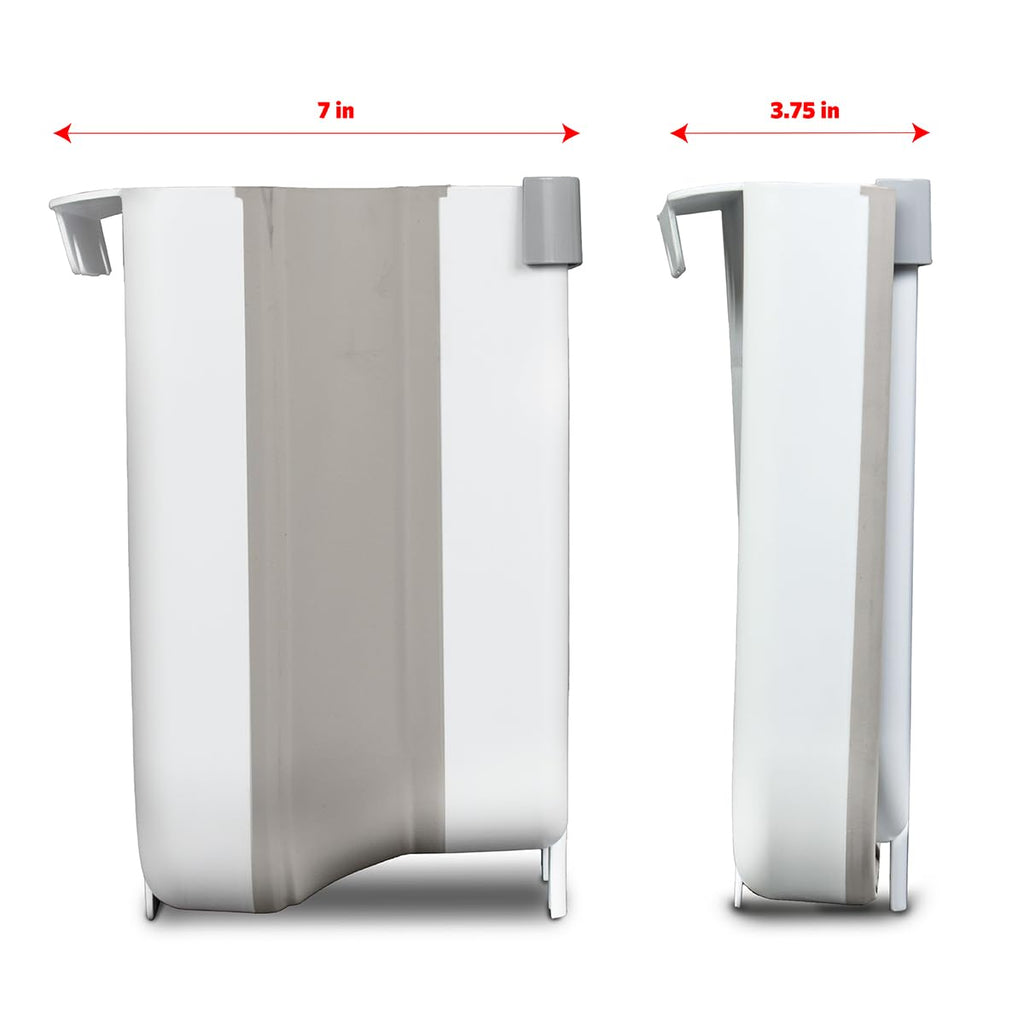 Glad Roomate Collapsible Waste Bin | Compact Travel Trash Can with Space-Saving Expandable Design |