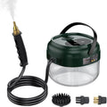 Irishom Pressurized Handheld Steam Cleaner with 3 Brushes and Extended Rod, Deep Cleaning Steamer