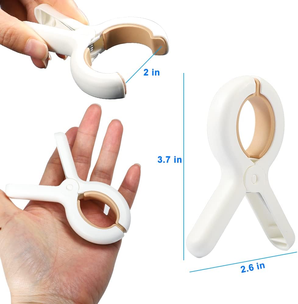 Beach Towel Clip, 3 PCS Cloth Pins, Quilt Drying Clip, Plastic Clothespins, Strong Grip Holder to