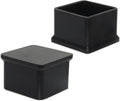 Flyshop Durable Non-Marking Silicone Chair Leg Caps Tips Floor Protectors Square Furniture Table