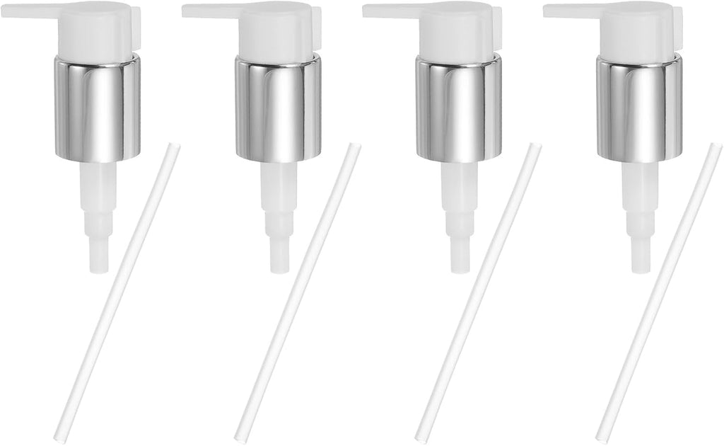 uxcell 4 Pcs Soap Dispenser Pump Heads, Hand Soap Dispensers Top Pumps Replacement Clip-on Pumphead