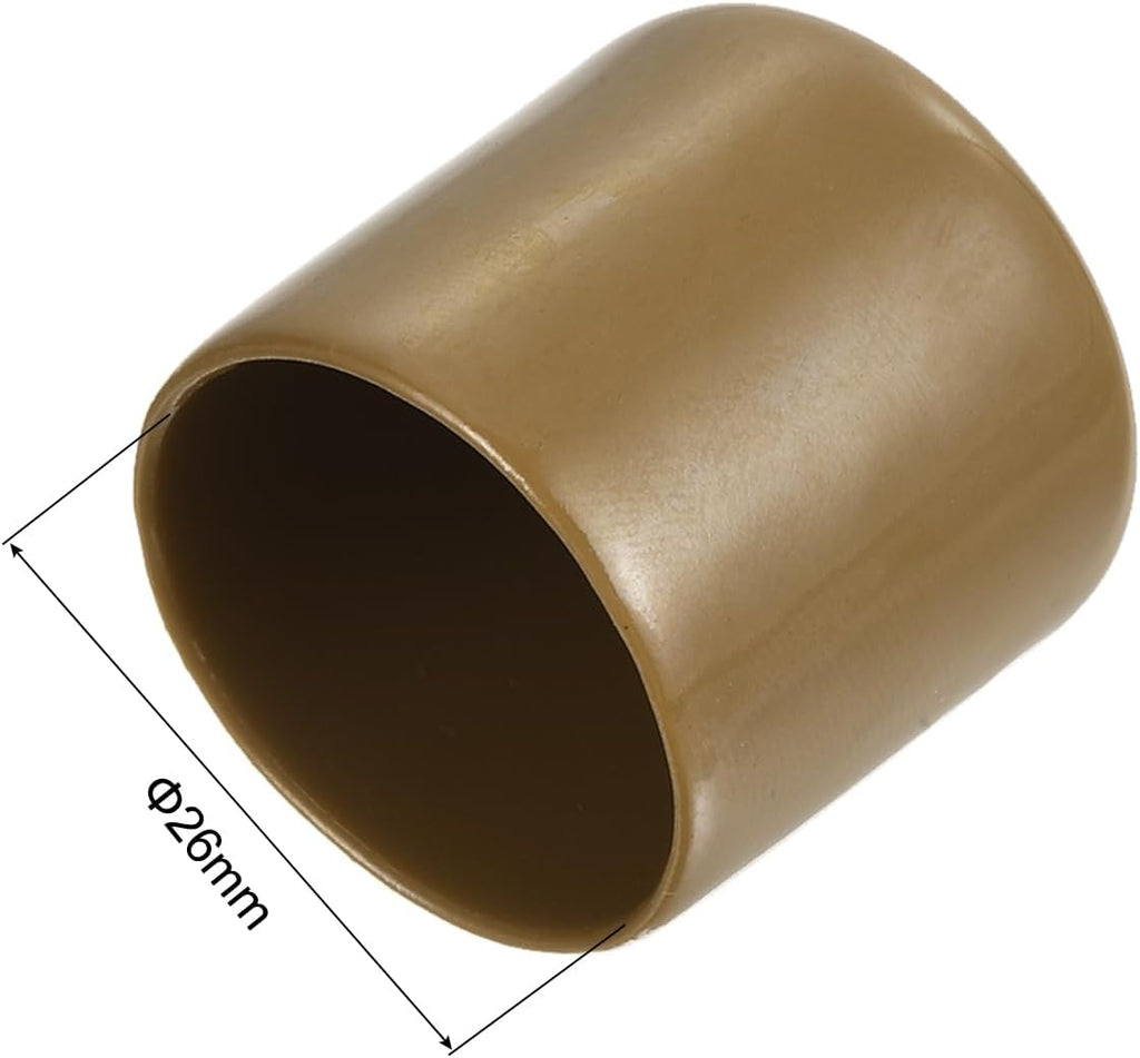 uxcell 20pcs Rubber End Caps 26mm(1 Inch) ID Vinyl PVC Round Tube Bolt Cap Cover Screw Thread