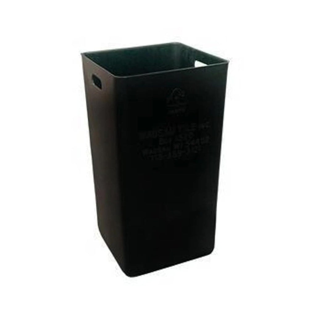 32 Gallon Square Slatted 100% Recycled Plastic Heavy-Duty Commercial Outdoor and Indoor Trash Can