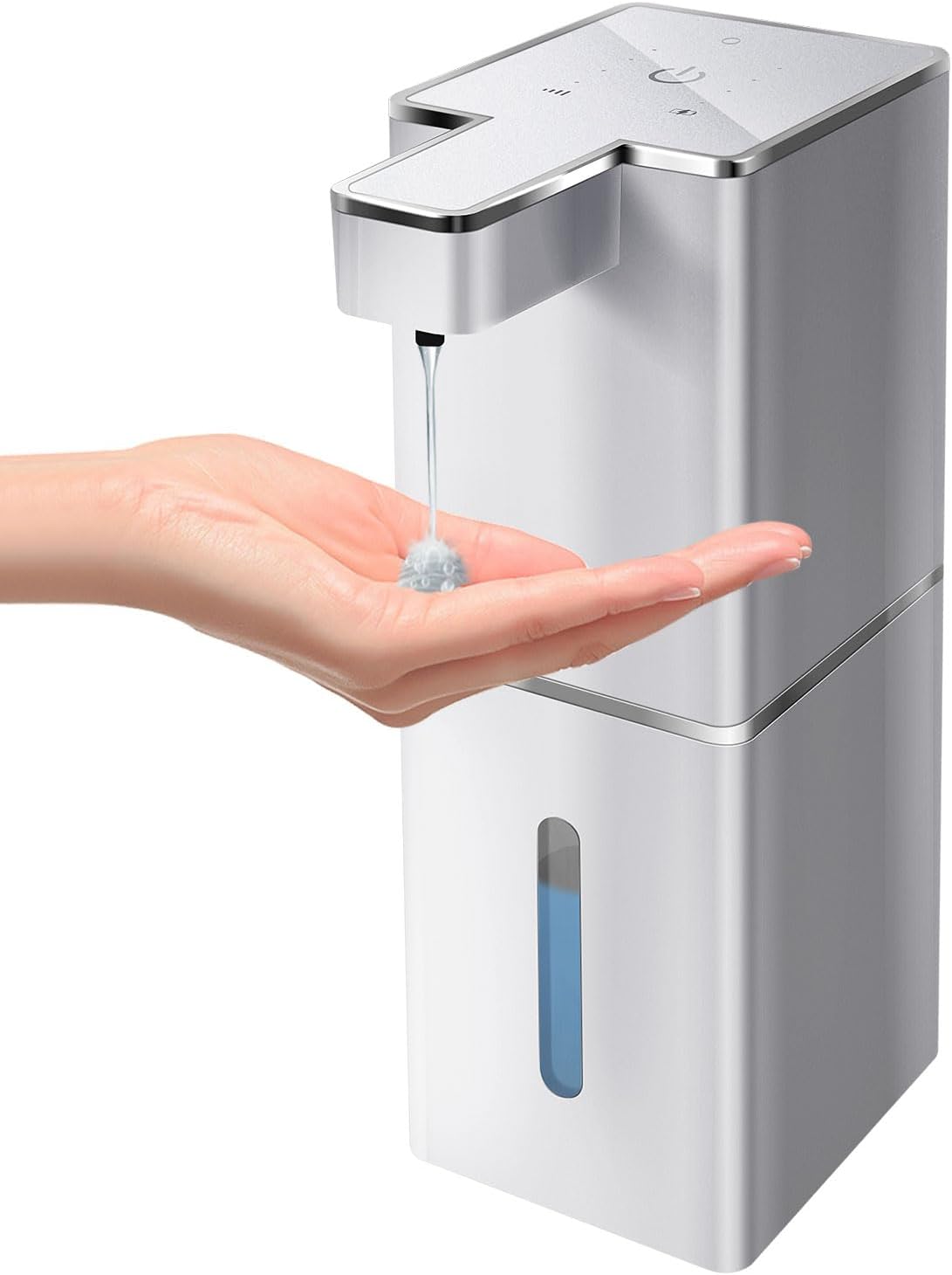 Automatic Liquid Soap Dispenser Touchless Soap Dispenser 380ml/12.8oz Rechargeable, Wall Mounted,4