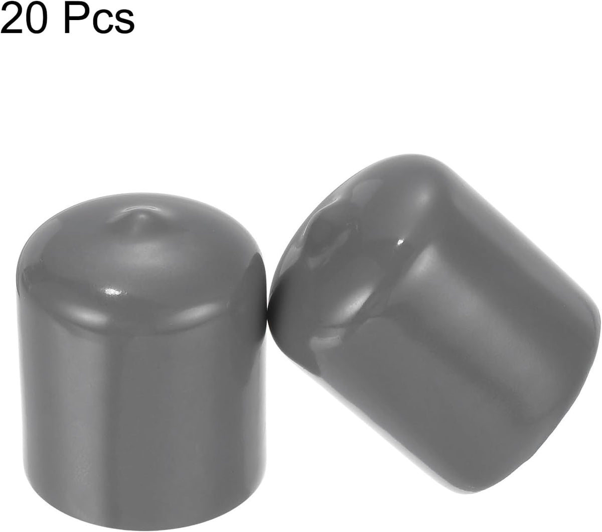 uxcell 20pcs Rubber End Caps 23mm ID Vinyl PVC Round Tube Bolt Cap Cover Screw Thread Protectors