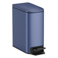 TIPGO Slim Bathroom Trash Can with Lid Soft Close, Step Pedal, 6 Liter / 1.6 Gallon Stainless Steel