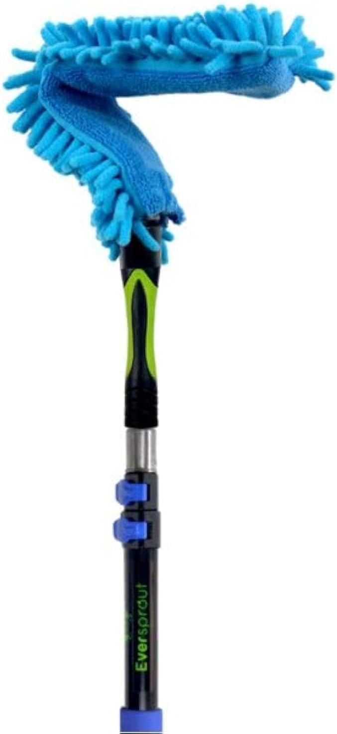 EVERSPROUT Flexible Microfiber Ceiling & Fan Duster | Bendable to Clean Any Fan Blade | Removable &