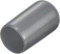 uxcell 20pcs Rubber End Caps 4.5mm ID Vinyl Round Tube Bolt Cap Cover Thread Protectors Dark Grey