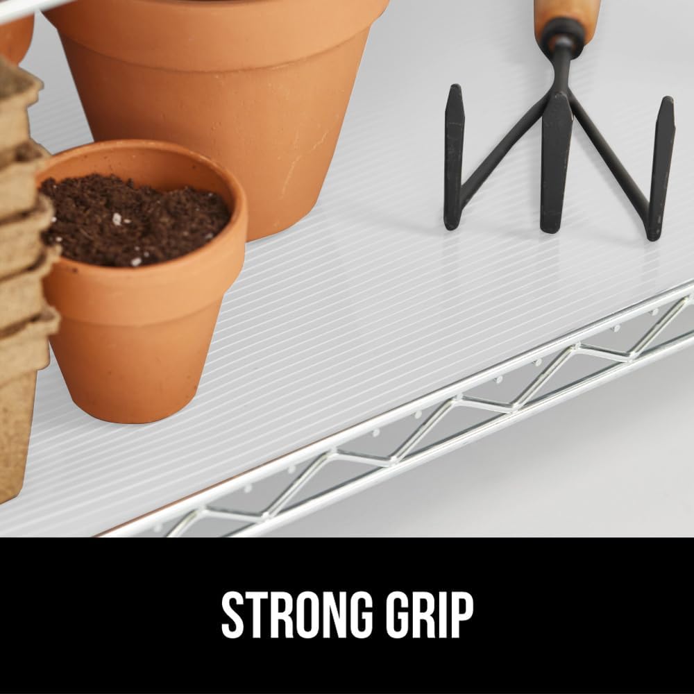 GORILLA GRIP DuraGuard Shelf Liner, Non-Adhesive Cabinet Liners for Kitchen Drawers, Shelves