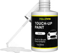 FOLLOWIN White Touch Up Paint for Cars, Car Paint Scratch Repair,Built-in Brush Auto Paints
