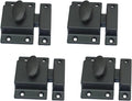QCAA Traditional Large Oval Turn Cabinet Latch, Solid Brass, 2", for Cupboard & Other Furniture
