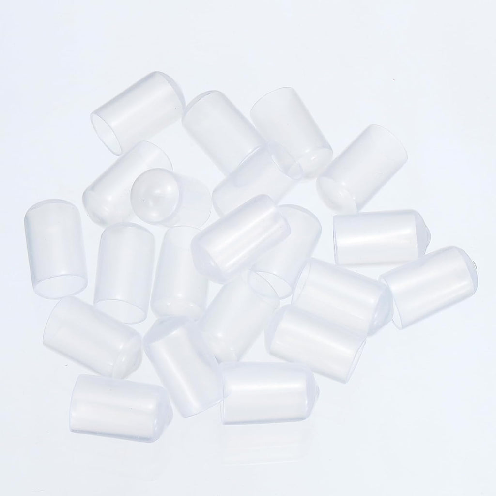 uxcell 20pcs Rubber End Caps 22mm(7/8") ID Vinyl PVC Round Tube Bolt Cap Cover Screw Thread