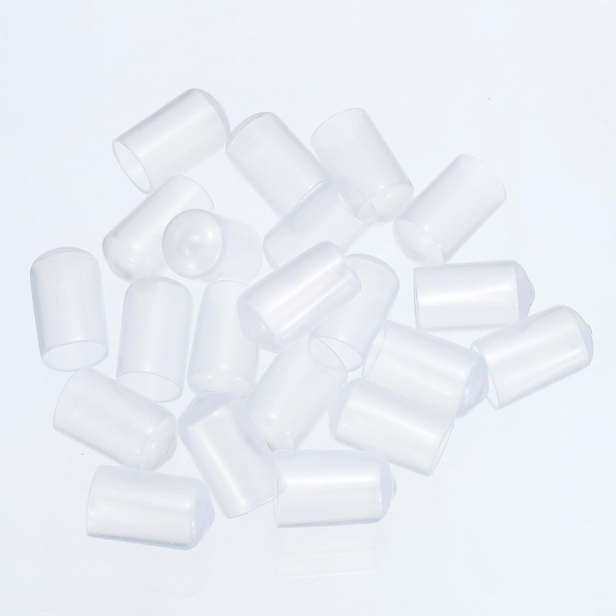 uxcell 20pcs Rubber End Caps 22mm(7/8") ID Vinyl PVC Round Tube Bolt Cap Cover Screw Thread