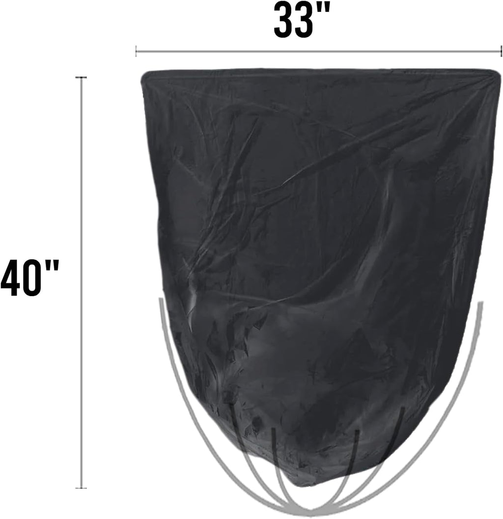 33 Gallon Trash Bags, 125 Count, Black Garbage bags, Multi-purpose Trash Can Bin Liners for Home