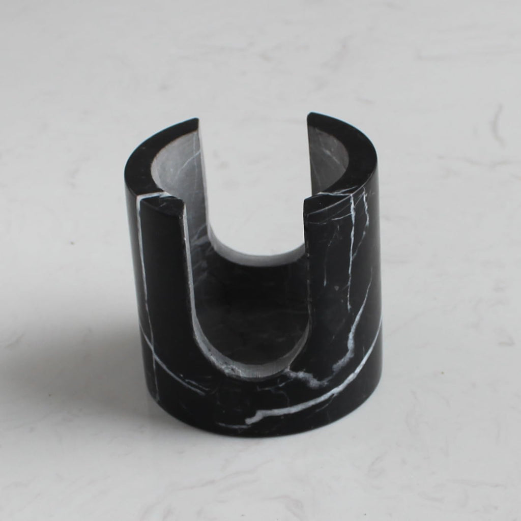 Natural Black Marble Sponge Holder for Kitchen Counter, Drying Rack, Sponge Caddy for Sink Organizer