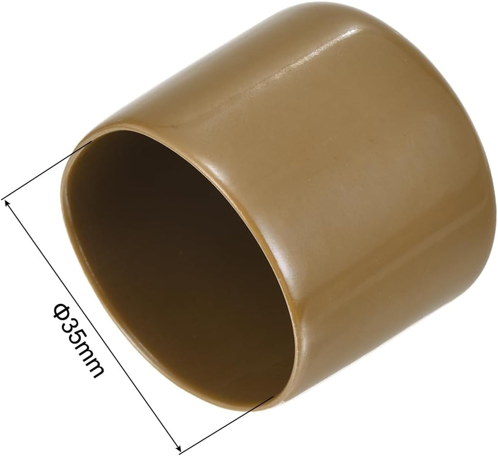 uxcell 20pcs Rubber End Caps 35mm(1 3/8") ID Vinyl PVC Round Tube Bolt Cap Cover Screw Thread