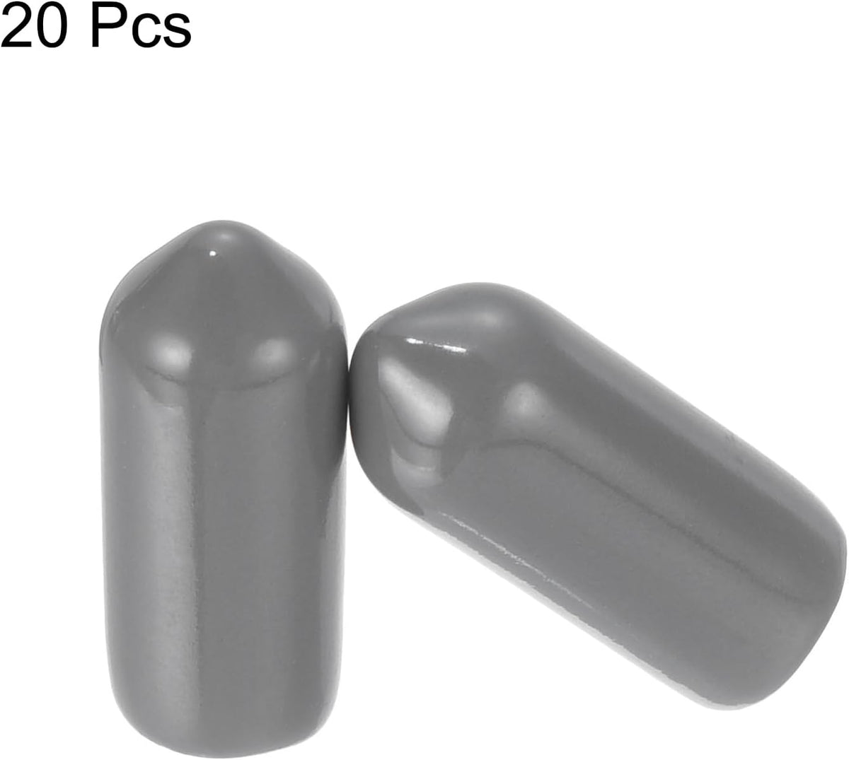 uxcell 20pcs Rubber End Caps 6mm(1/4") ID Vinyl PVC Round Tube Bolt Cap Cover Screw Thread