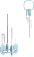 YOTIME Standing Straw Cleaner Brush Set, 4in1 Reusable Straw Brushes with Holder Ring, for Baby