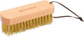 Berry&Bird Brass Brush, Ashwood Premium Brass Wire Brush with Cowhide Lanyard, Heavy Duty Wire