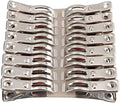 Clothes Pins 32 Pcs Metal Beach Chair Towel Clips,Heavy Duty Stainless Steel Clothespin, Row Cover