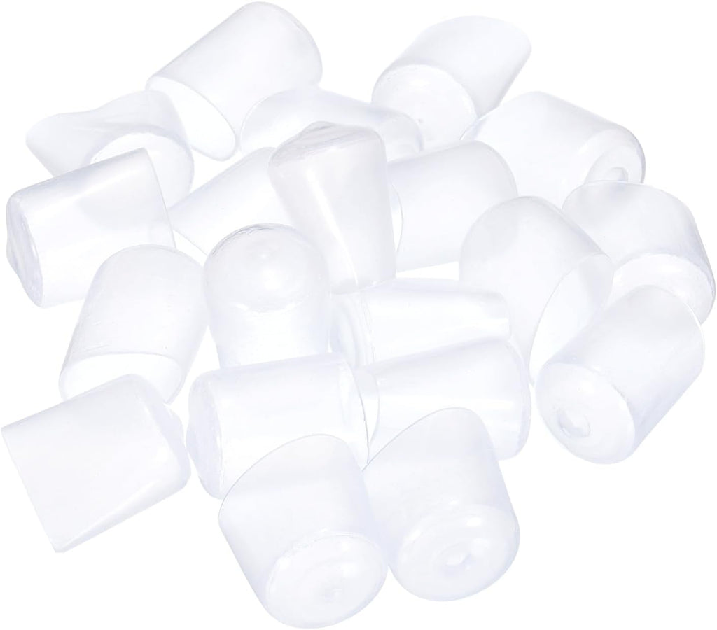 uxcell 20pcs Rubber End Caps 19mm(3/4") ID Vinyl PVC Round Tube Bolt Cap Cover Screw Thread