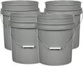 House Naturals 5 Gallon Premium HPDE Plastic Bucket - Made in USA Food Grade Storage Container, BPA