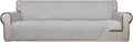 PureFit Reversible Quilted Sofa Cover, Water Resistant Slipcover Furniture Protector, Washable