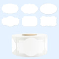 350 PCS Gift Tags Stickers Name Labels Stickers,2" x 1.2" Fancy Shape Stickers Self-Adhesive