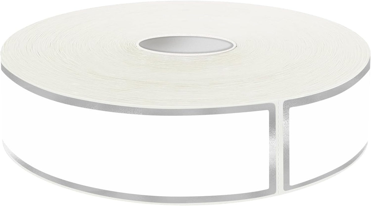 500 Silvery Border Removable Freezer Labels Water Oil Resistant with Perforation Line for Food