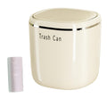 0.8 Gallon Desktop Mini Trash Can with Push-Open Lid, Small Waste Baskets Includes 50 Free Bags