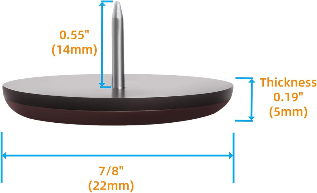 Furniture Glides Sliders-Furnigear PTFE (Teflon) Chair Leg Movers Sliders for Carpet Surface - Move