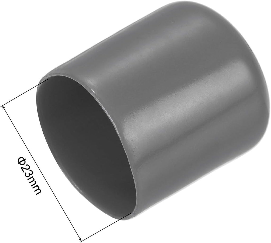 uxcell 20pcs Rubber End Caps 23mm ID Vinyl PVC Round Tube Bolt Cap Cover Screw Thread Protectors