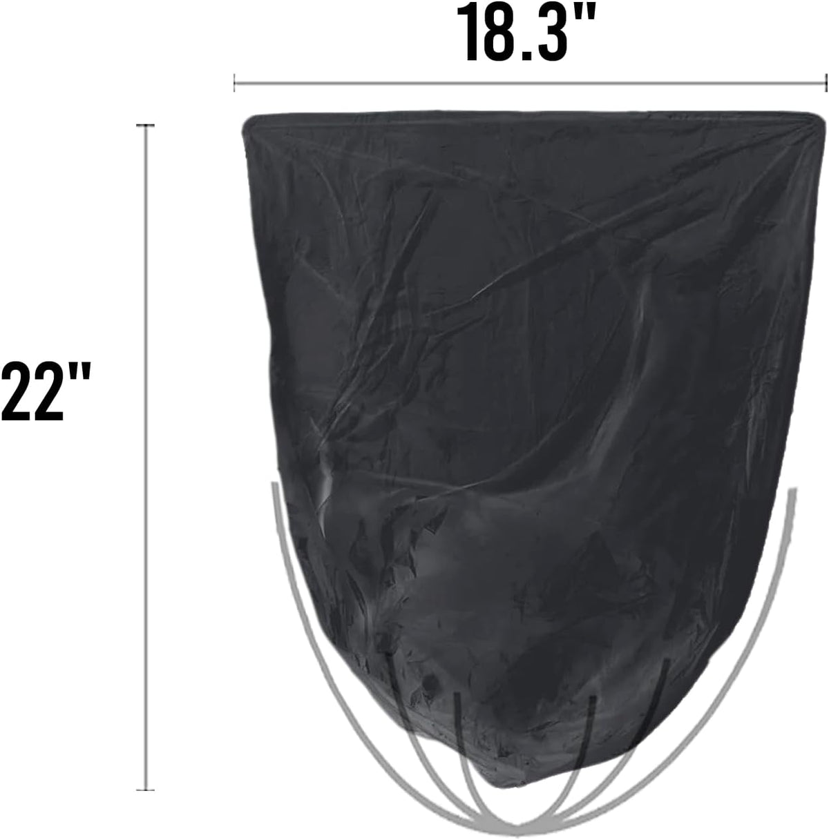 2-4 Gallon Trash Bags, 1000 Count Bulk Value Pack, Black Garbage bags, Small Trash Can Bin Liners