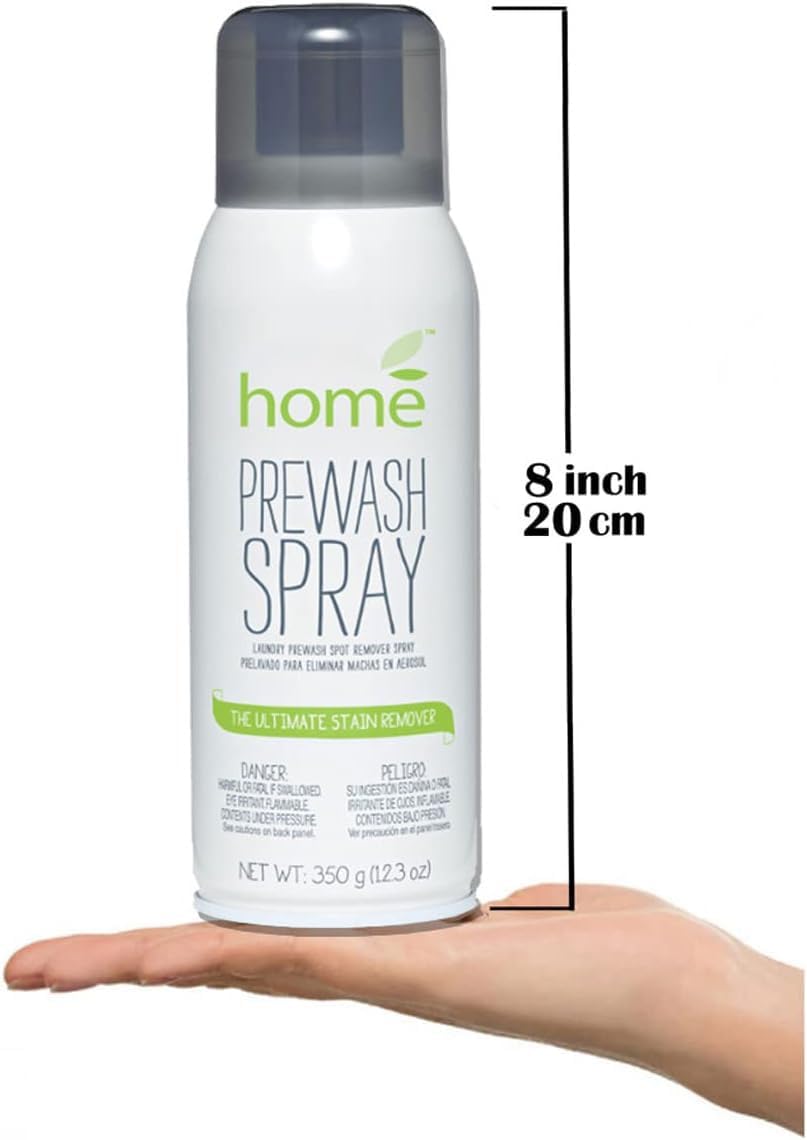Laundry Prewash Spray Aerosol 12.3 Oz (Ultimate Tough Stain Remover for White Shirts/Clothes w/o