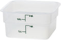 Cambro Food Storage Container - Classic Series Square - 2 QT (Quart) - Commercial Grade for Food