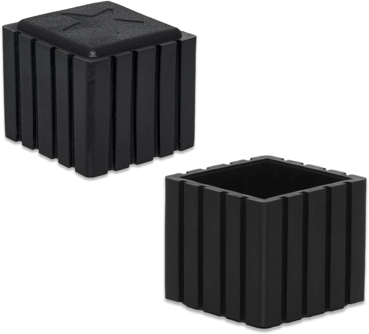 Flyshop Anti-Skid Non-Marking Synthetic Rubber Patio Chair Table Leg Caps Square Furniture Covers