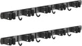 2 Pack Mop and Broom Holder Wall Mount, Non-slip Broom Hanger Wall Mount, Heavy Duty Mop Broom