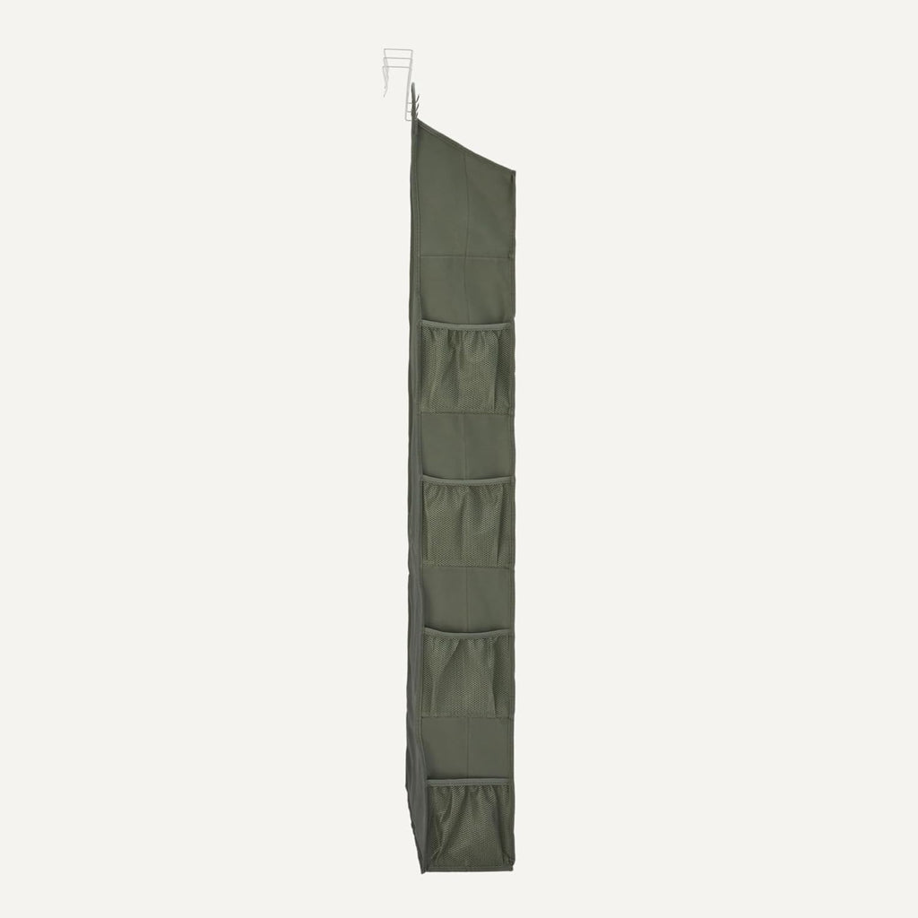 Amazon Basics 5 Tier Over the Door Organizer, Large, 6.4 x 54.5 x 14.9 in, Dark Grey