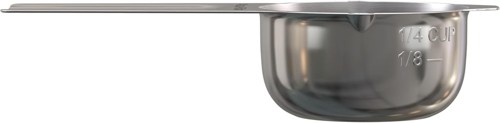 Color Up ¼ Cup Measuring Cup (60 ml) – Premium Chrome Stainless Steel, Accurate for Wet & Dry