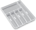 madesmart Classic Large Silverware Tray - White |CLASSIC COLLECTION | 6-Compartments| Kitchen