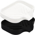 Yasmen Silicone Bathroom Soap Dishes, Sink Sponge Holder for Kitchen, 2Pcs Rubber Soap Dish with