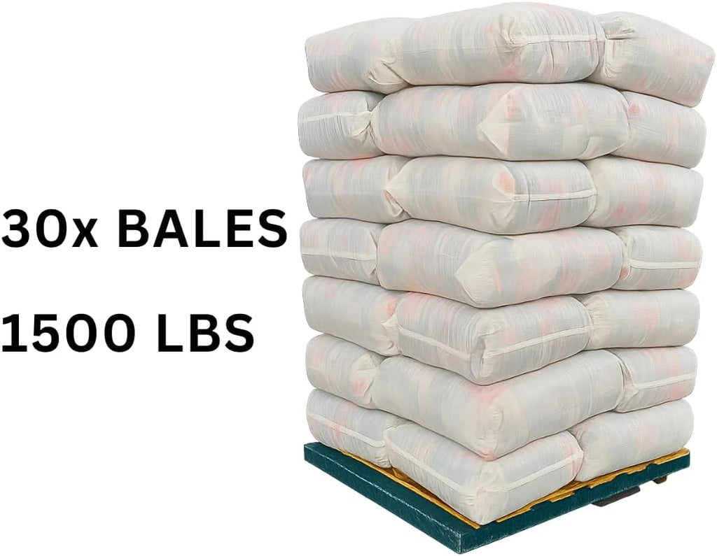 Tshirt Bag of Rags Multicolored (1,500LB, 30x BALES), Cotton Blend, Painting and Multipurpose