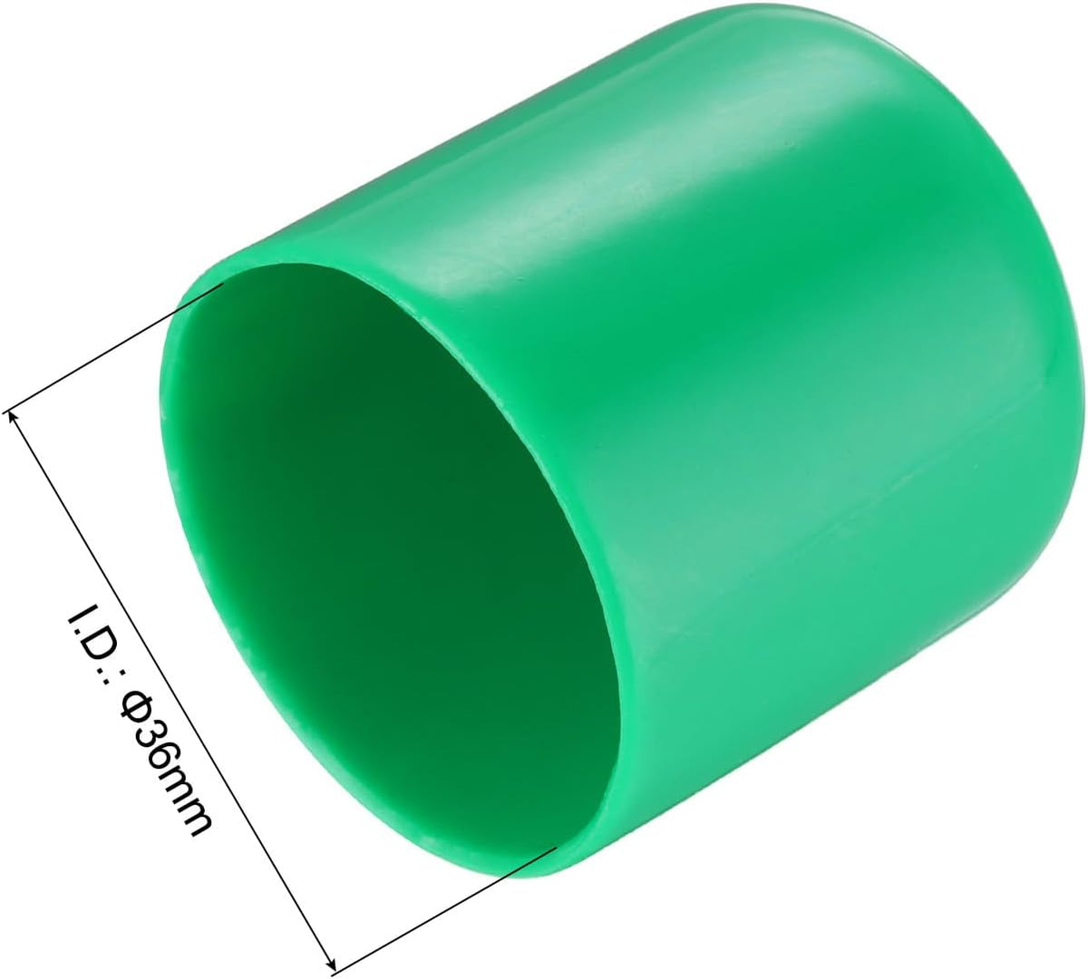 uxcell 20pcs Rubber End Caps 36mm(1 7/16") ID Vinyl PVC Round Tube Bolt Cap Cover Screw Thread