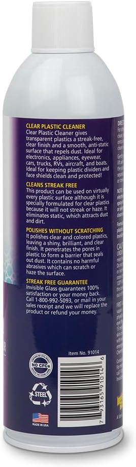 Invisible Glass 91014-3PK 19-Ounce Screen and Plastic Cleaner Protectant and Polish Anti-Fog and