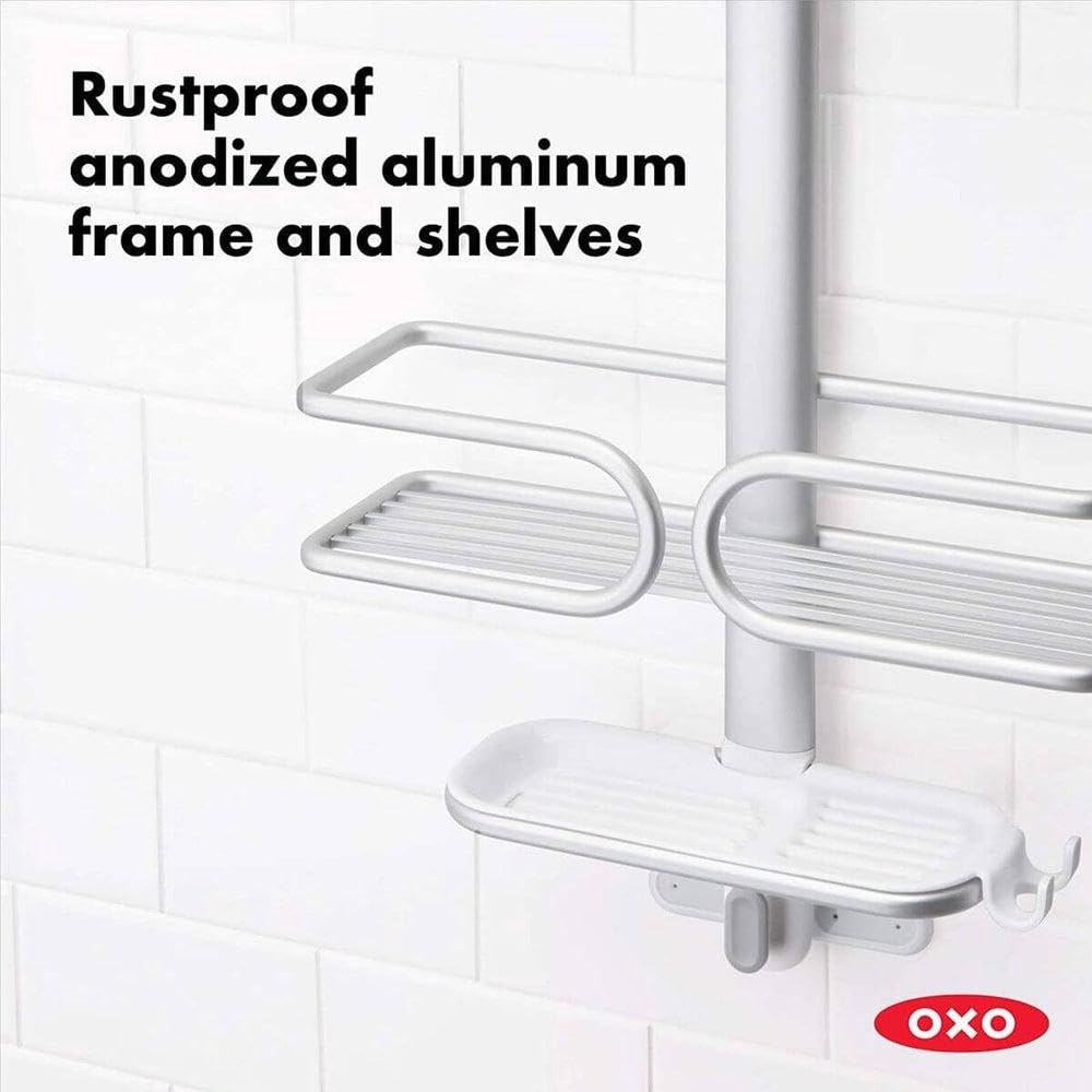 OXO Good Grips 3-Tier Aluminum Shower Caddy