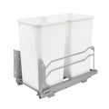 Rev-A-Shelf Double Pull-Out Trash Can for Under Kitchen Cabinets 27 Quart 12.5 Gallon with