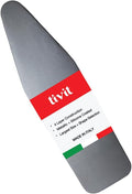 TIVIT Ironing Board Cover 13 x 30, Made in Italy. Pro Grip Pad Covers w/3 Fastener Straps & Pull