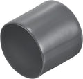 uxcell 20pcs Rubber End Caps 45mm ID Vinyl Round Tube Bolt Cap Cover Thread Protectors Dark Grey