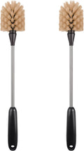 2 Pack Water Bottle Brush, 15-inch Long Handle Cleaning Brush, Kitchen Scrubber, Bottle Brush