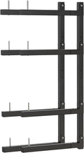 Lumber Storage Rack, Upgrade Cantilever Folding Lumber Rack Wall Mount, Metal 8 Level 32 Inch